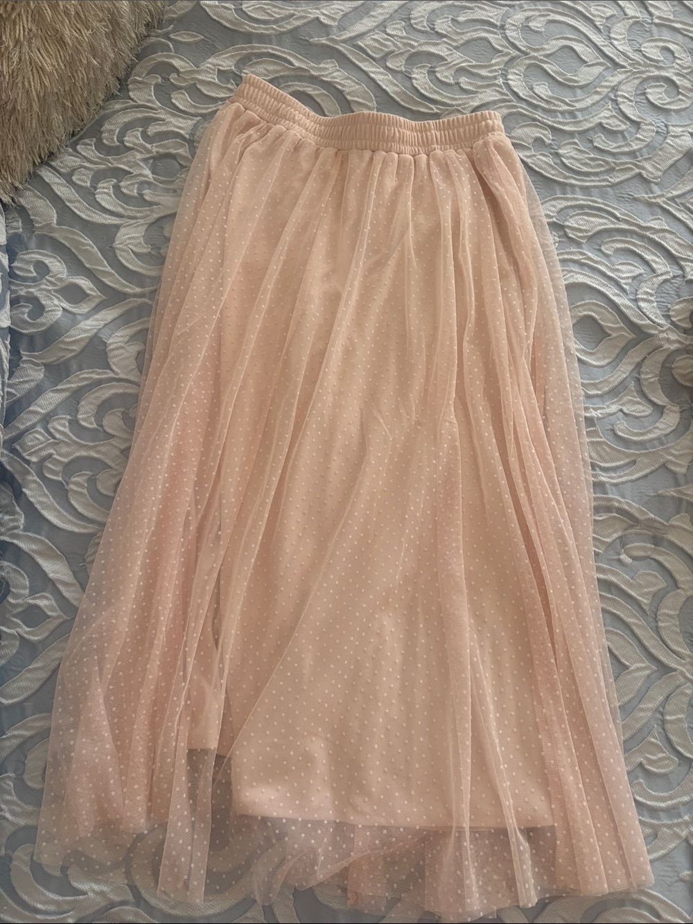 Blue pink tule skirt